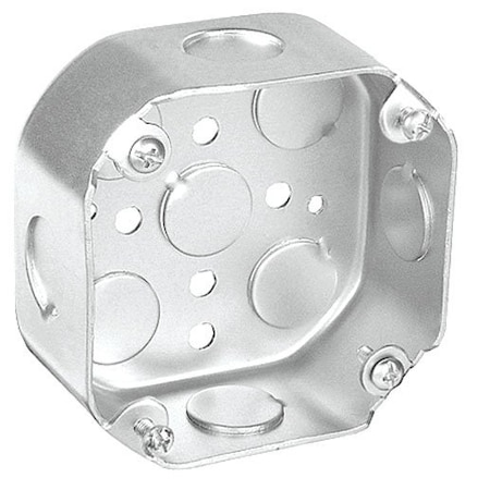 Southwire Electrical Box, 20 cu in, Octagon Box Type, Steel, Octagon Shape 54171-DE